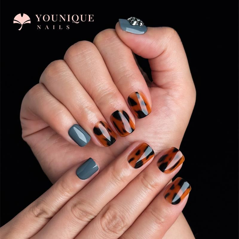 Buy 10, Get 10 Free! [Machine-Made] 24Pcs/Set Reusablefalse Nails with Rhinestone & Floral Decor for Women & Girls DIY Nailsart, French Style Press on Nails, Stickon Nails Glue on Nails, Manicure Fullcover Sticker Nails Gift