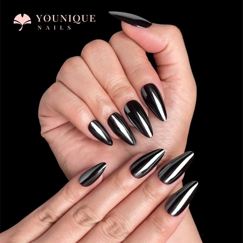 Buy 10, Get 10 Free! [Machine-Made] 24Pcs/Set Reusablefalse Nails with Rhinestone & Floral Decor for Women & Girls DIY Nailsart, French Style Press on Nails, Stickon Nails Glue on Nails, Manicure Fullcover Sticker Nails Gift