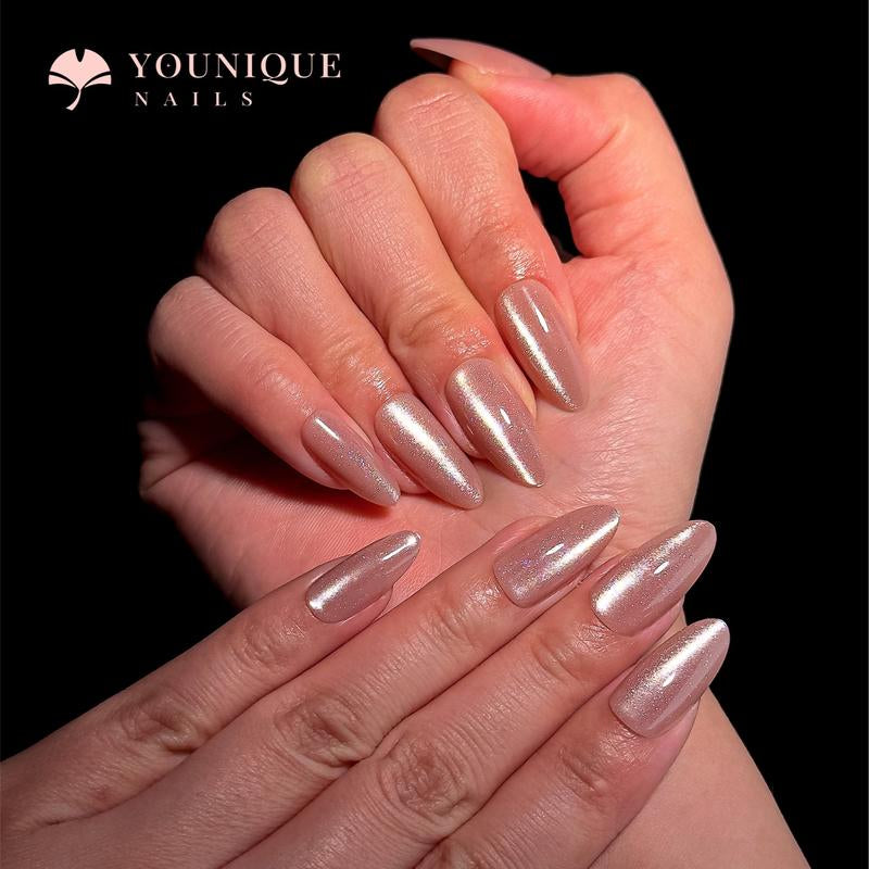 Buy 10, Get 10 Free! [Machine-Made] 24Pcs/Set Reusablefalse Nails with Rhinestone & Floral Decor for Women & Girls DIY Nailsart, French Style Press on Nails, Stickon Nails Glue on Nails, Manicure Fullcover Sticker Nails Gift